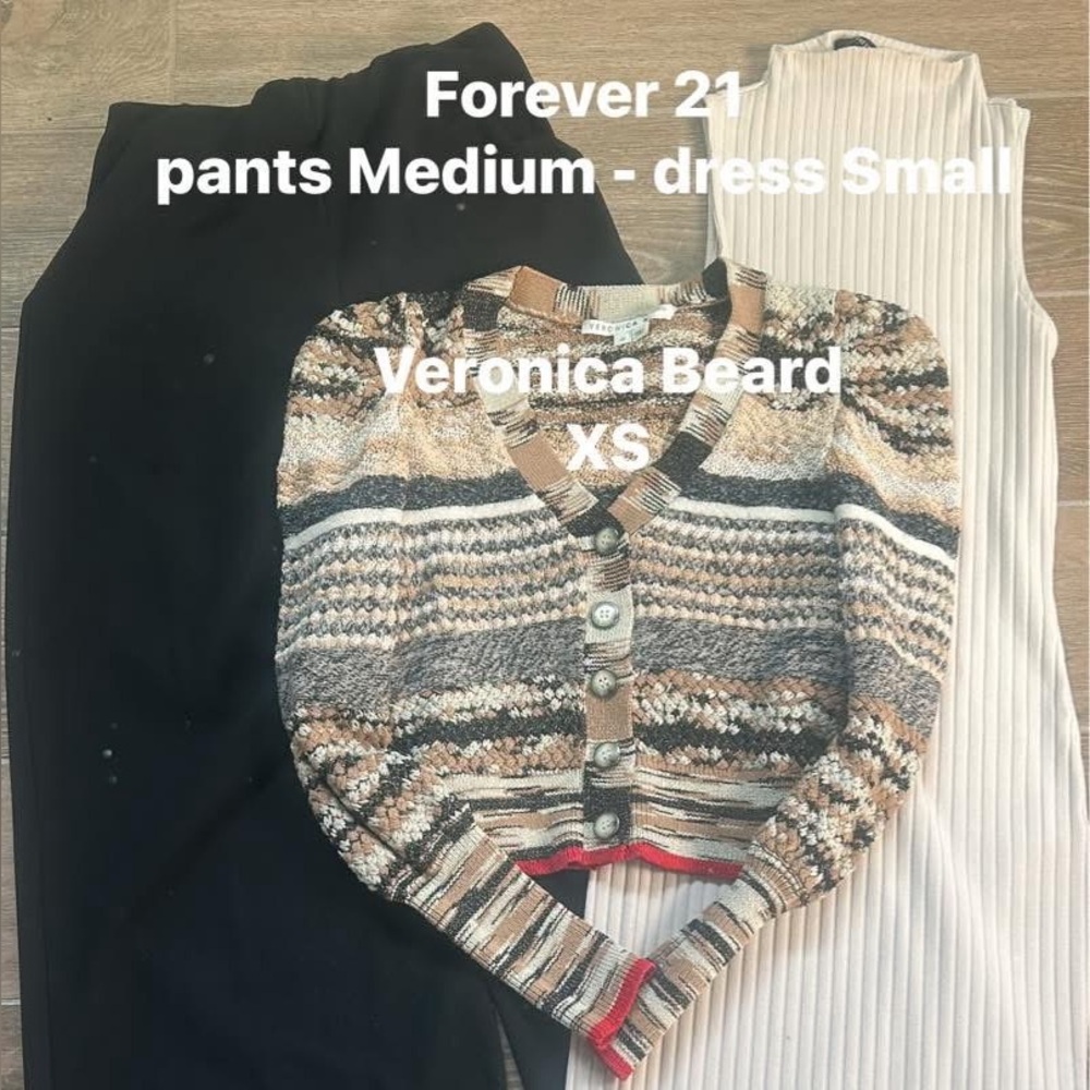 Veronica Beard Cecily Multicolor Knit Cardigan bundle 3pc set